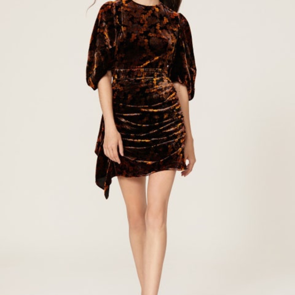 Rhode Pia Velvet Dress, 6